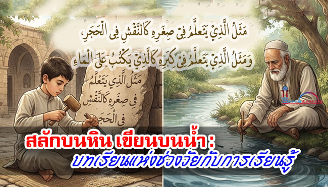 สลักบนหิน เขียนบนน้ำ : บทเรียนแห่งช่วงวัยกับการเรียนรู้